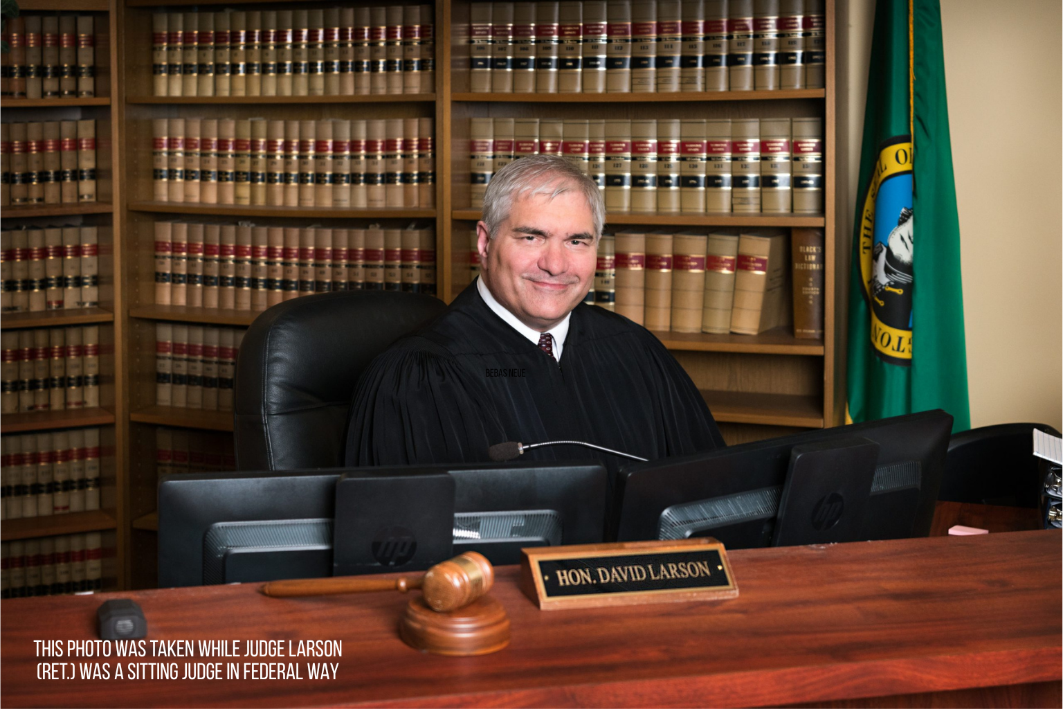 Judge Dave Larson at the Federal Way Municipal Court bench