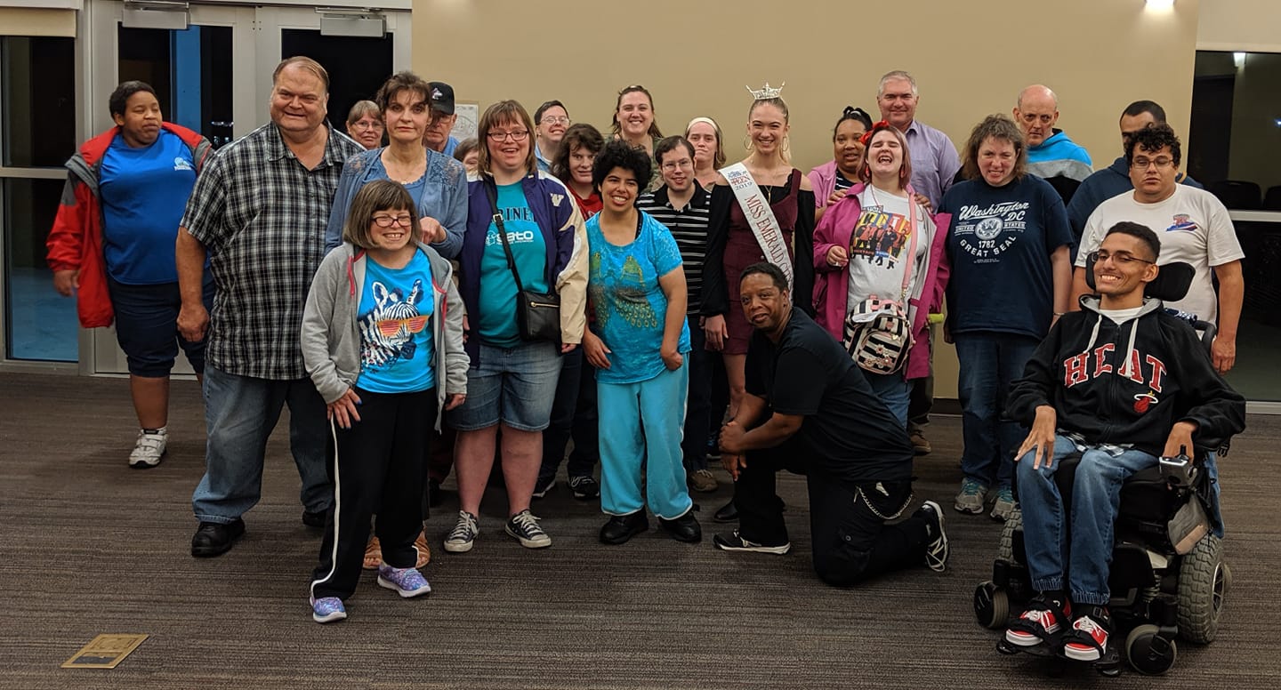 Judge Dave Larson at a special needs community event